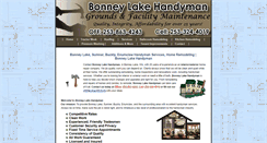 Desktop Screenshot of bonneylakehandyman.com